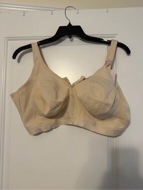 Cacique Beige Wireless Full-Coverage Bra